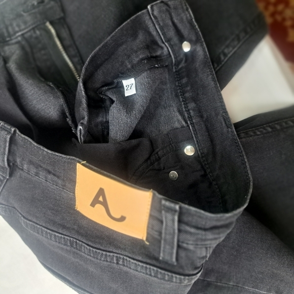 Alexa Chung Black Skinny Stretch Jeans Size 27 Made in Italy - Picture 3 of 10